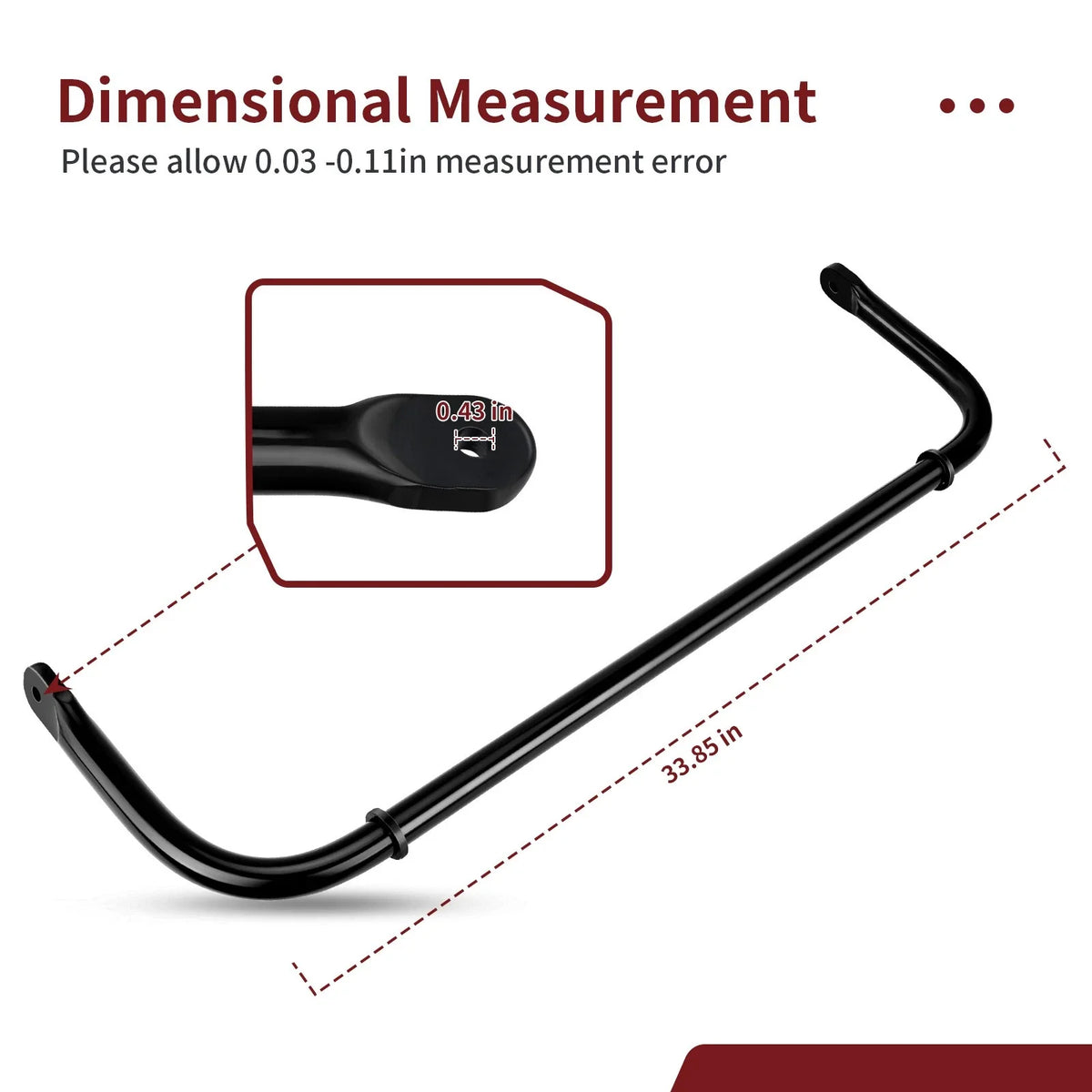 Rear Sway Stabilizer Bar for Polaris RZR PRO XP / RZR PRO XP 4 (2020–2021)