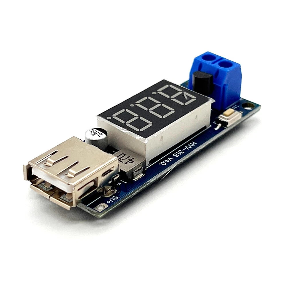 6X DC-DC Step-down Buck Converter Voltmeter Module for Universal Use