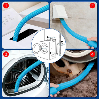Dryer Vent Cleaner Kit Lint Vac Attachment for (30 Inches)