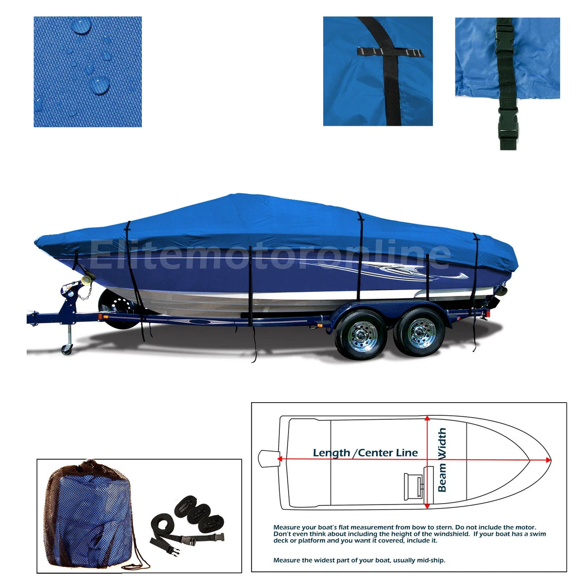 Cobra Viper 230 Trailerable Jet Boat Cover 600D