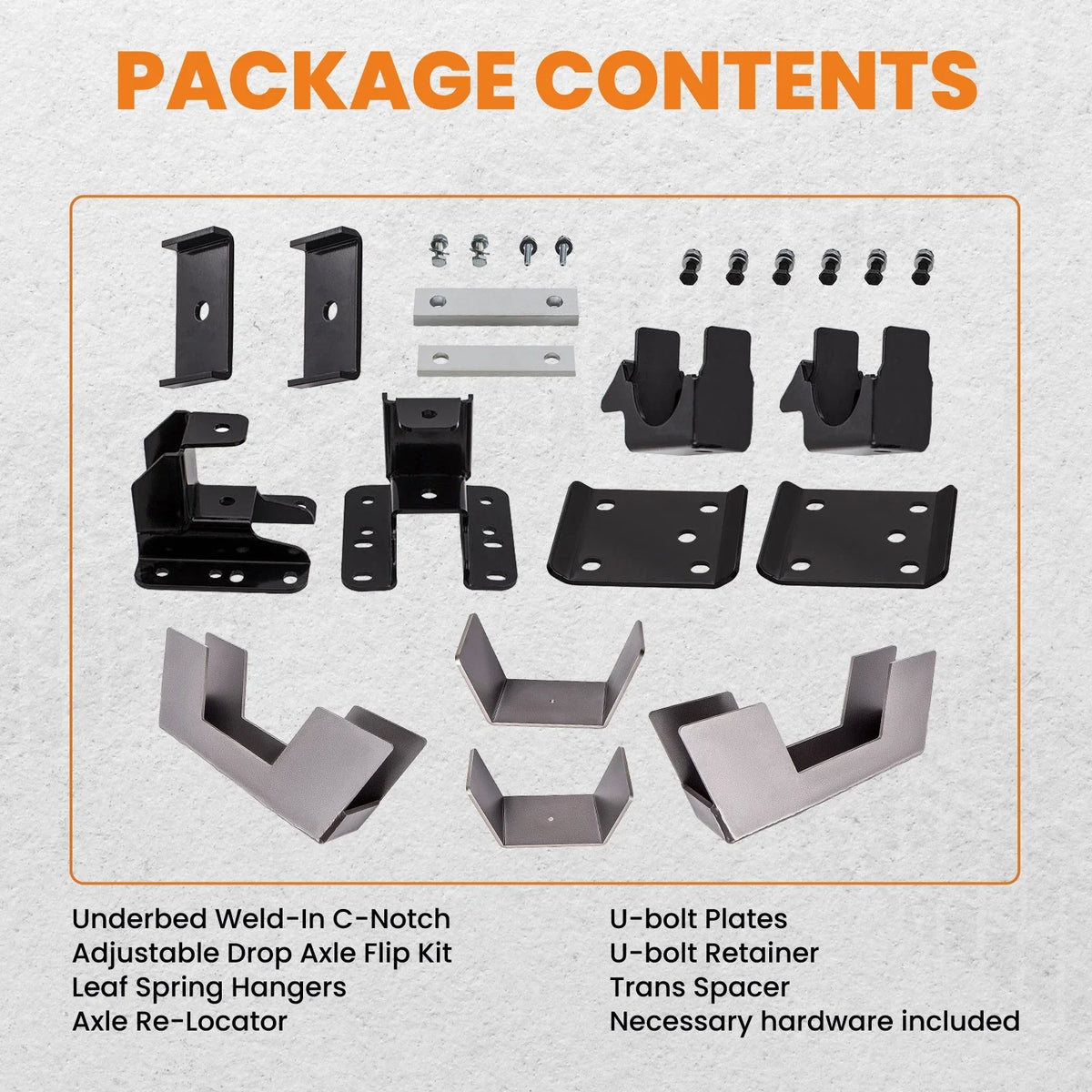 6" Drop Flip Kit Underbed C-Notch for Chevy Silverado GMC Sierra 1500 (2007–2018)