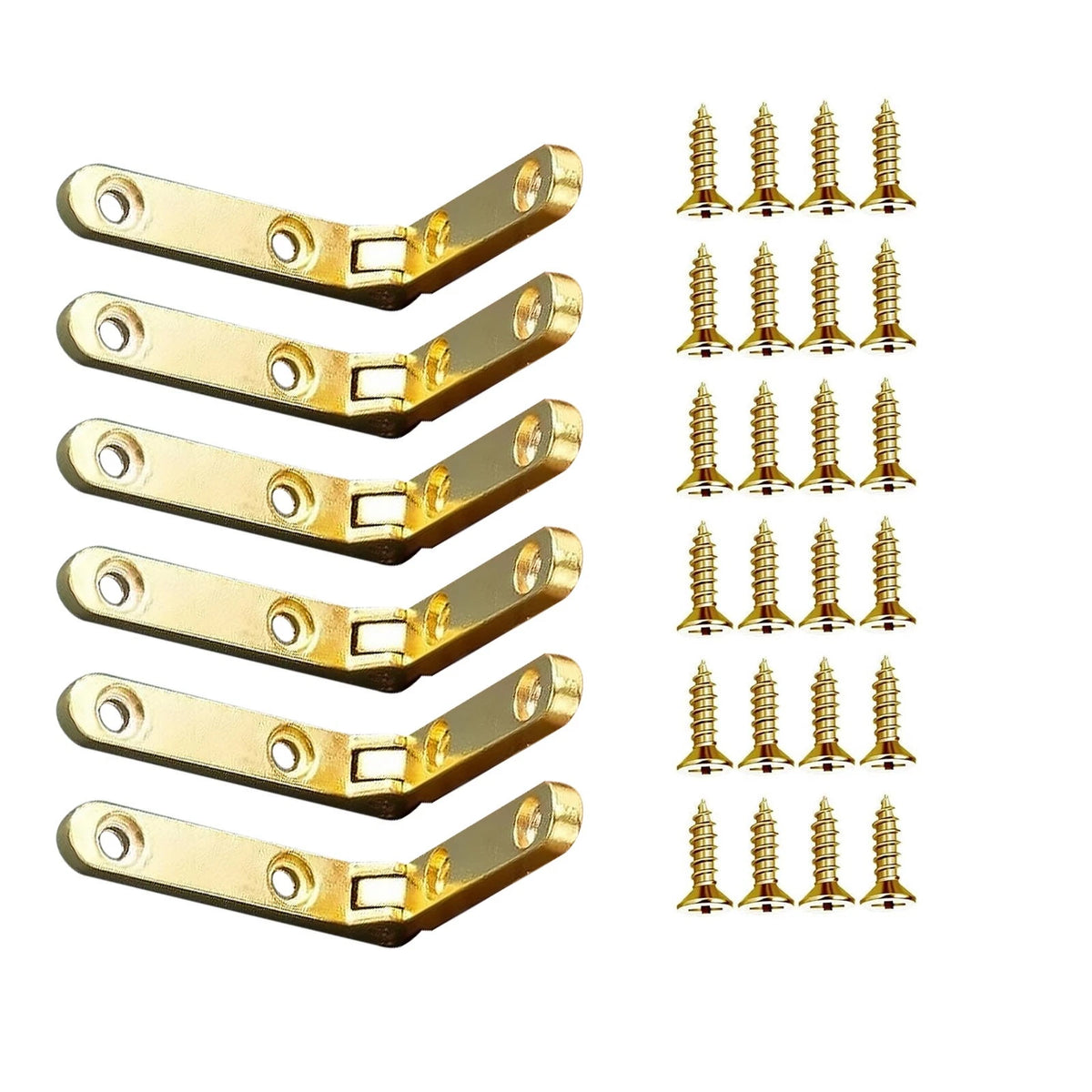 Small Hinges with Screws for Miniature Furniture and Jewelry Boxes