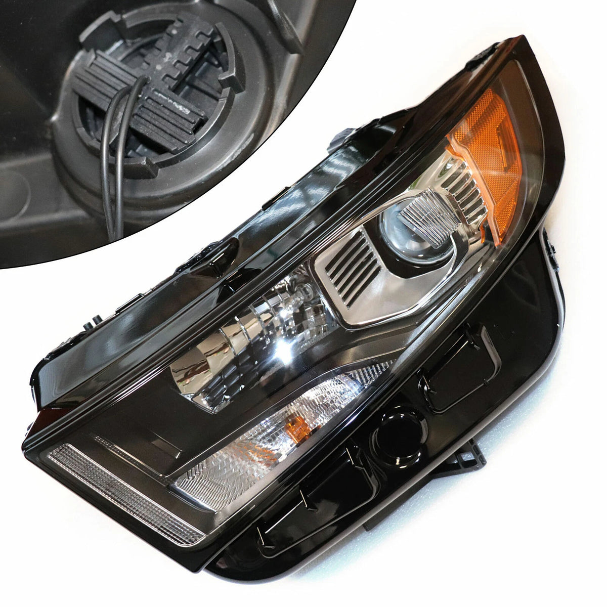 Halogen Headlight Assembly Left Driver Side for Ford Edge (2015–2018) FO2503341, FO2502341, FO2502342, FO2503342