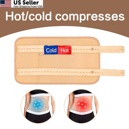 Set of 4 Castor Oil Pack Wraps for Liver - Organic Cotton