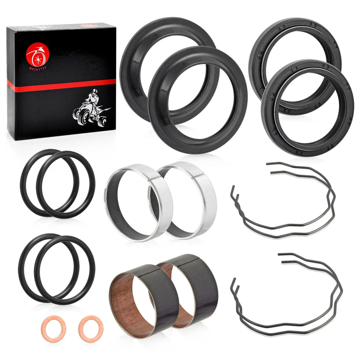 Fork Bushing Dust Oil Seals for Kawasaki ER650 Z650RS ABS (2006–2023)