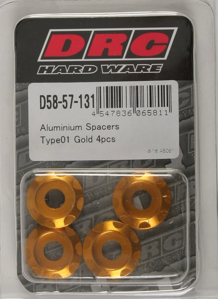 Aluminum Spacers for Type 1 (D58-57-121) - Red Finish