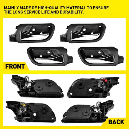 Set of 4 Interior Door Handles for Honda Accord Sedan (2003–2007)