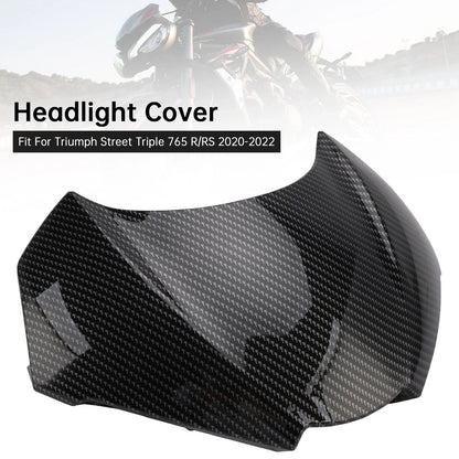 Front Nose Headlight Cover Fairing for Street Triple 765 R/RS (2020–2022) Carbon