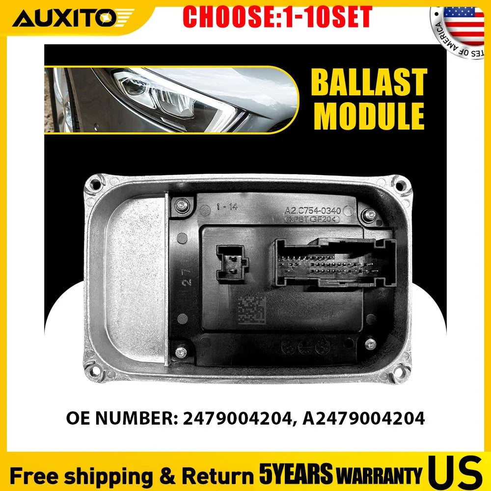 LED Headlight Ballast Control Module A2479004204 for Mercedes A-Class GLC (1-10X)