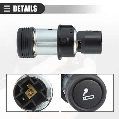 Cigarette Lighter Assembly for Ford E-150 (2009–2012) NO. 98AG-15052-AB Black