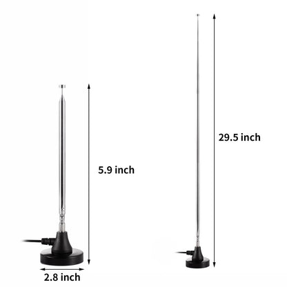 Strong Magnetic Base FM Radio Telescopic Antenna for Yamaha Pioneer Onkyo