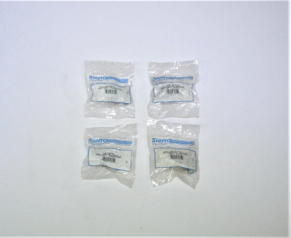 Set of 4 Marine Negative 5/16" Universal Brass Battery Terminal Studs for Sierra 18-4447