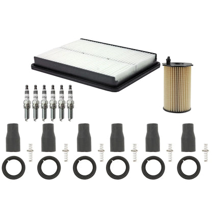 Tune Up Kit with NGK 6 Spark Plugs & Coil Boots for Santa Fe, Sorento (2001–2009)