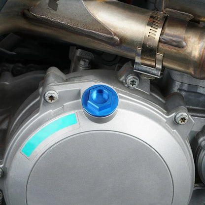 CNC Oil Filler Plug Cap for Husqvarna TC50 TC65 TC85 TC125 TC250 (2014–2019) Blue