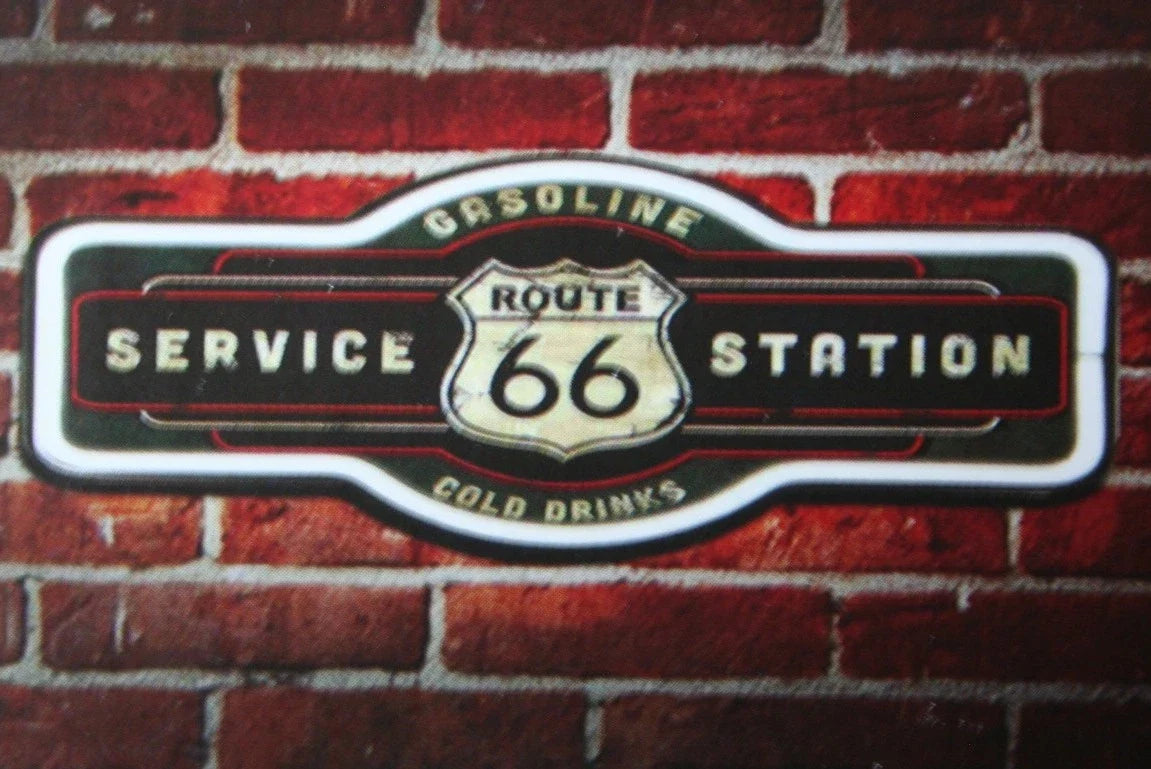 Route 66 LED Neon Sign for Mancave Garage Home Decor