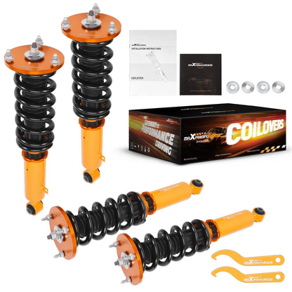 4Pcs Coilovers Suspension Lowering Kit for Toyota Supra 3.0 (1986–1992)
