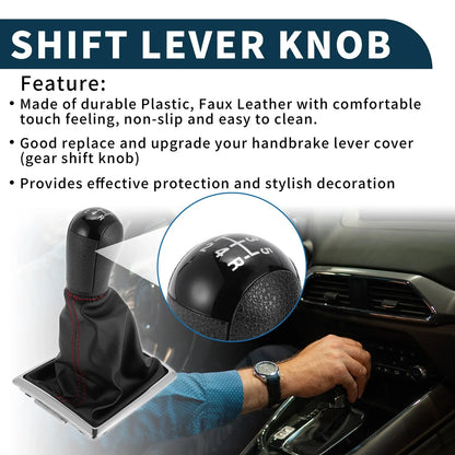 5 Speed Manual Gear Shift Knob with Cover for Ford Focus MK2 (2004–2008)