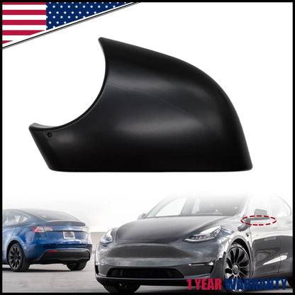 Door Wing Mirror Cover Lower Holder for Tesla Model Y (2020–2023) - Black Left