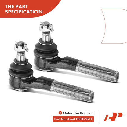 Set of 2 Front Sway Bar Link Tie Rod Ends for Dodge Ram 2500 (1994–1996) 22761221, 52037712AB, K7275