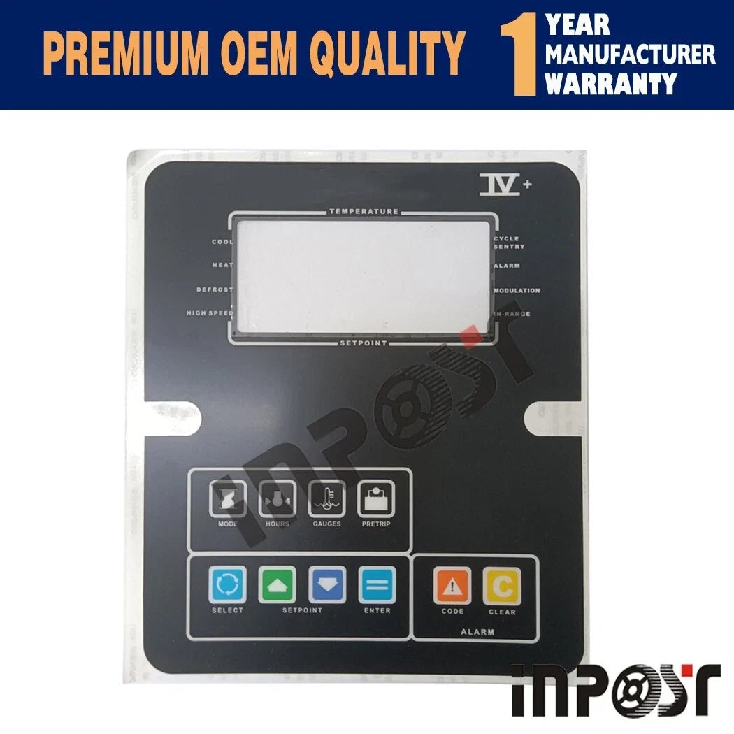 2pcs Overlay MP VI Control Panel Sticker for Thermo King SB-III SB (1991–1991)