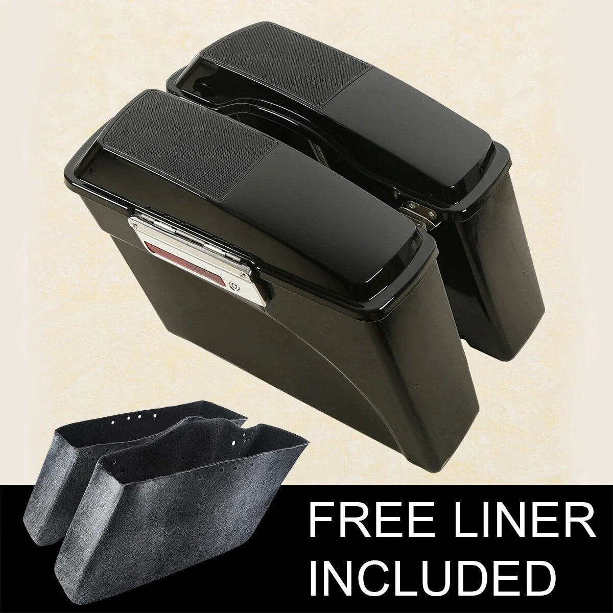 Hard Saddlebags with 6x9" Speaker Lids for Harley Touring Road Glide (1994–2013)