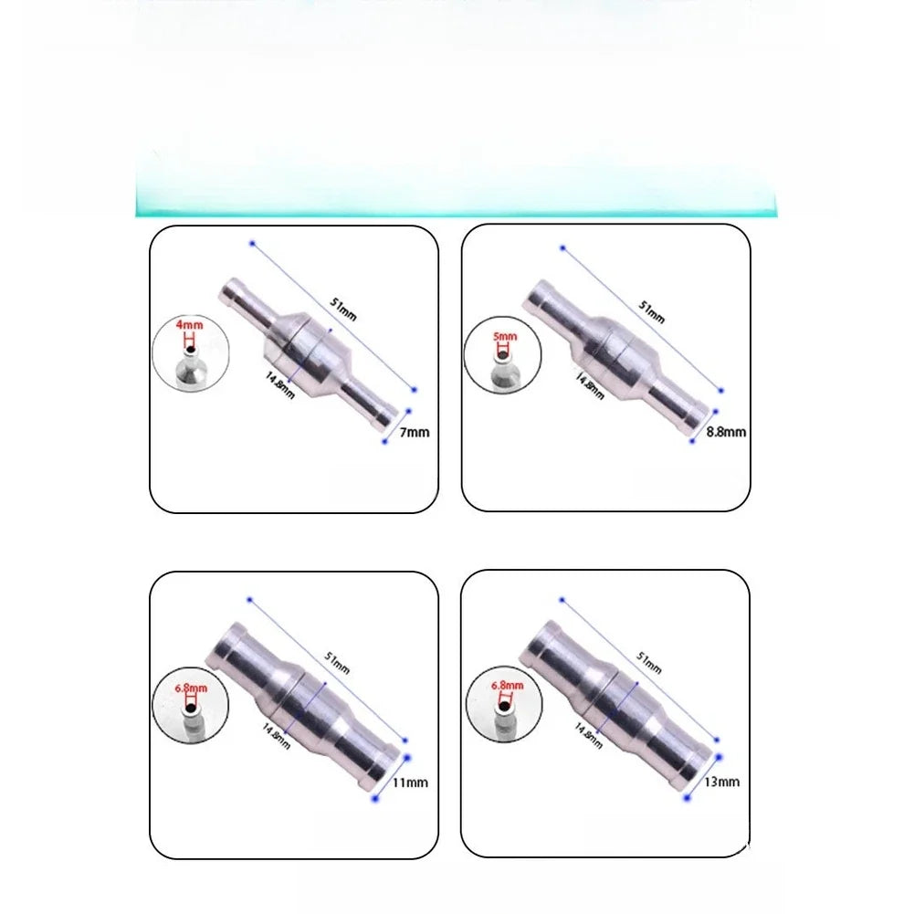 Aluminum Fuel Check Valve for Fuel Systems (6mm, 8mm, 10mm, 12mm)