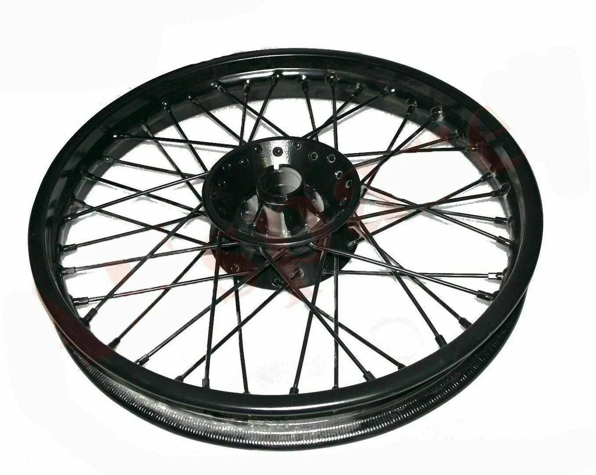 40 Spoke Front Disc Brake & Rear Wheel Rim 19" for Royal Enfield Electra Std