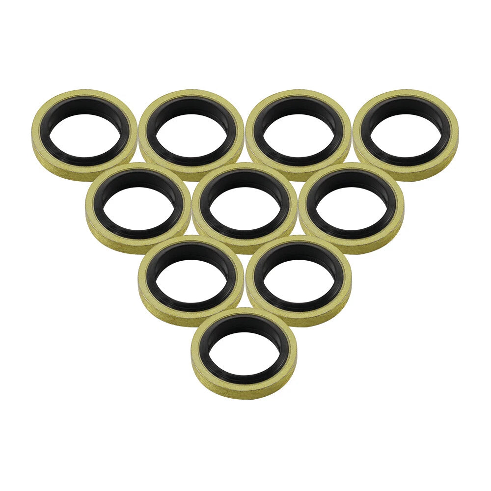 10pcs Banjo Bolt Sealed Crush Washers 10mm for Motorcycle Brake Master Cylinder