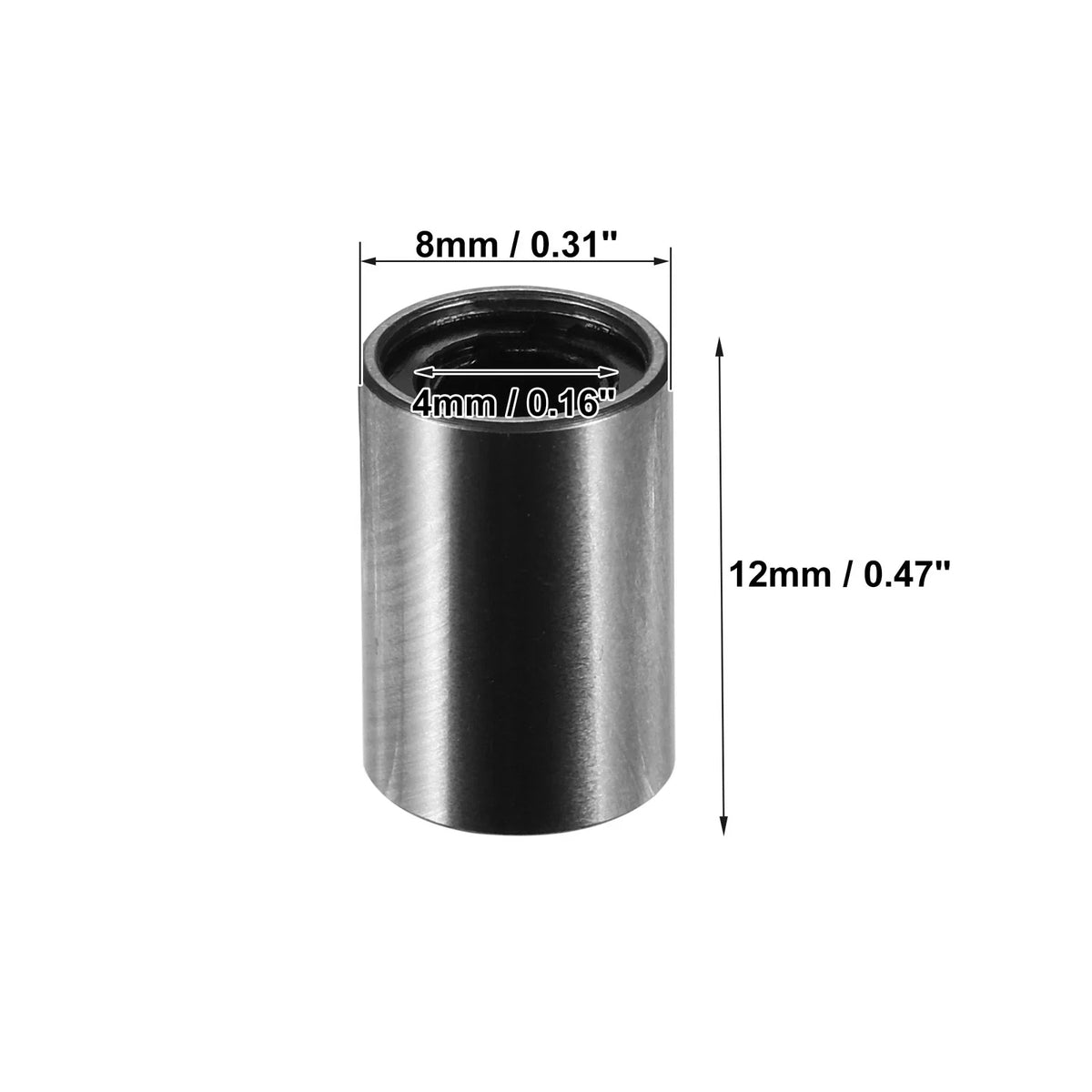Set of 4 LM4UU Linear Ball Bearings 4mm ID x 8mm OD x 12mm Length