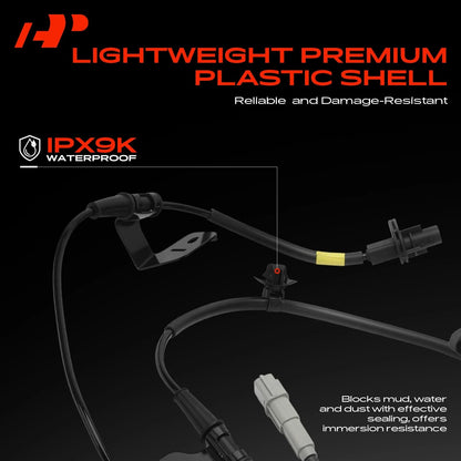 Front Passenger Side ABS Wheel Speed Sensor for Kia Rio Hyundai Accent (59830H5000, 5S15540, ALS3215)