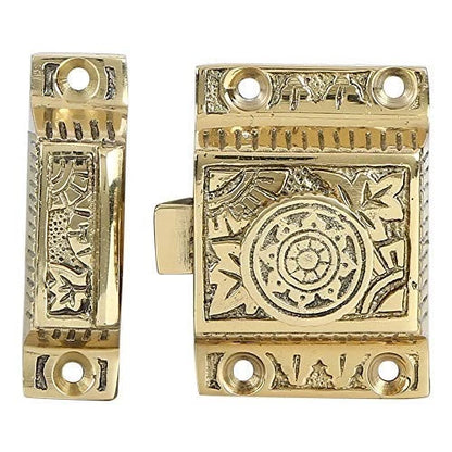 A29 Solid Brass Cabinet Latch for Handmade Polished Lacquered-F