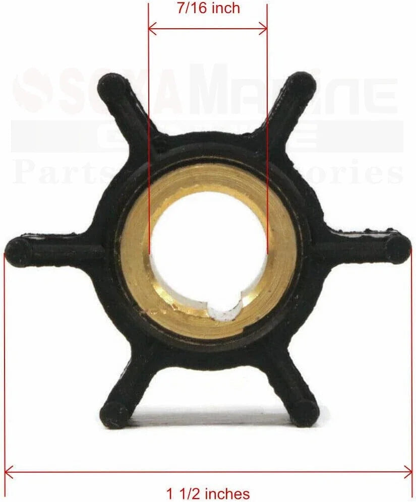 2X Water Pump Rebuild Kits w/ Housing for Johnson Evinrude 4-8 HP (396644)