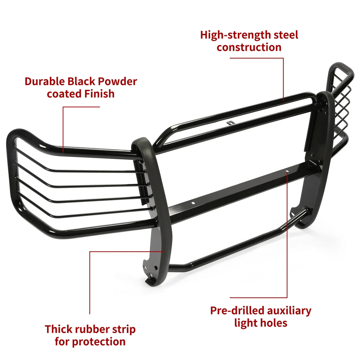 Steel Bumper Grille Brush Guard for Chevy Avalanche 1500 (2002–2006)