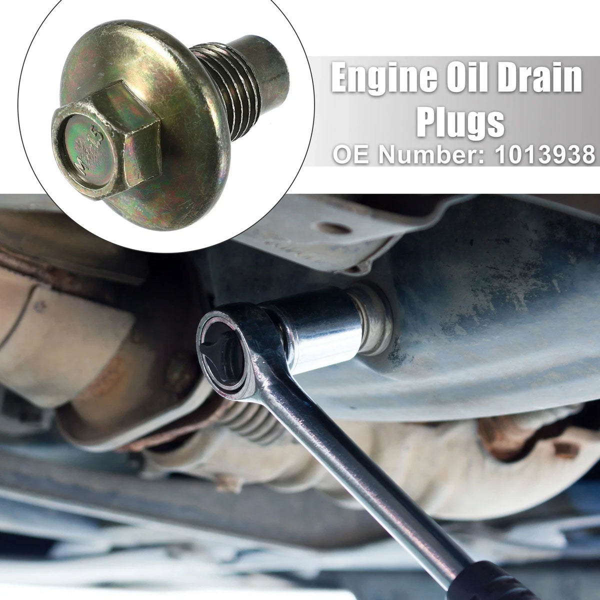 Set of 4 M14x1.5 Oil Drain Plugs with Washers for Ford Focus 