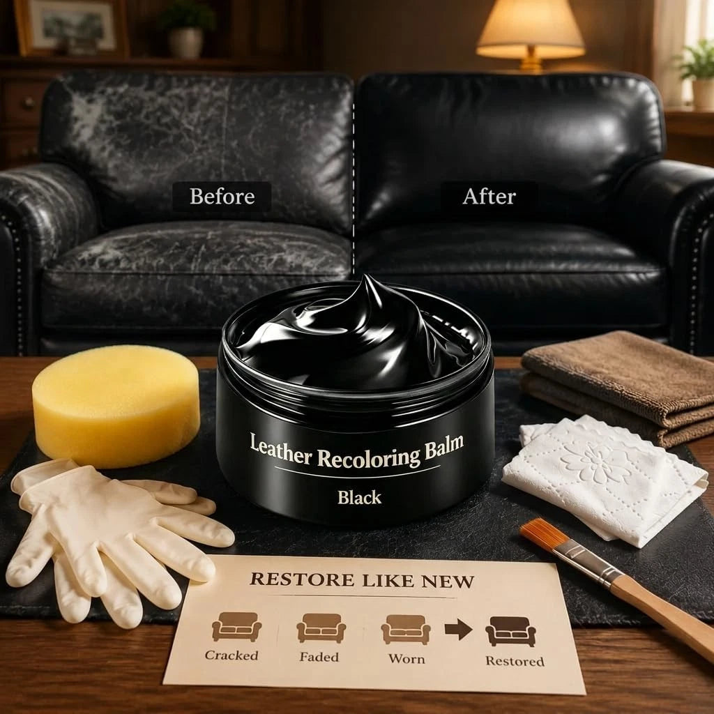 Leather Recoloring Balm for Faded Leather & Vinyl (Restores Color)