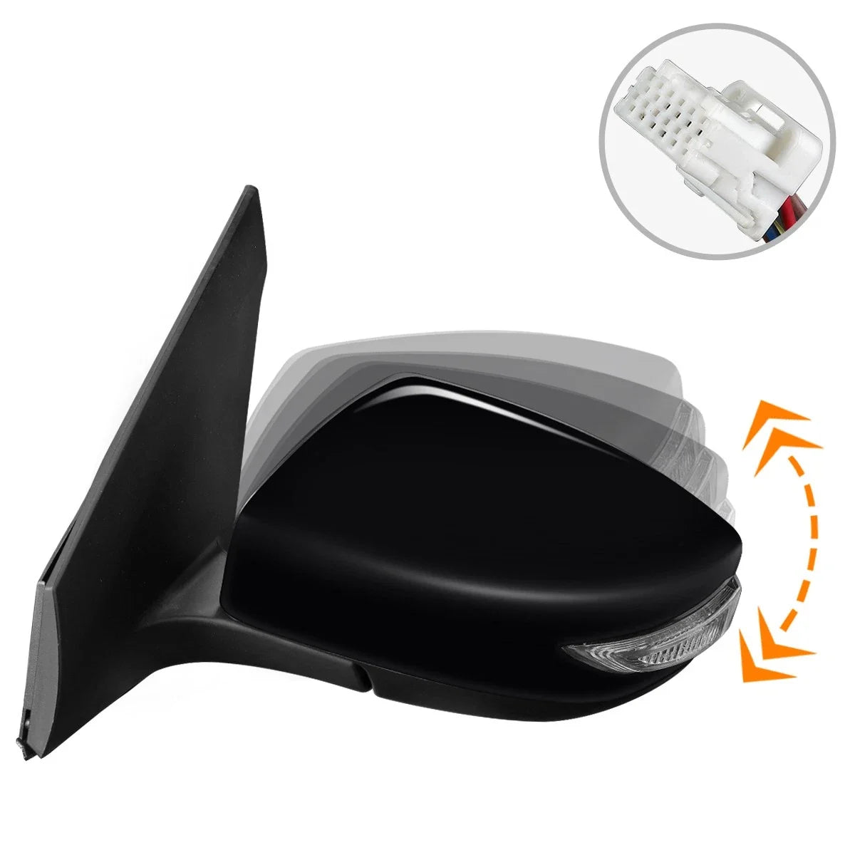 Powered Heated Turn Signal Side Rear View Mirror for Nissan Sentra (2013–2015)
