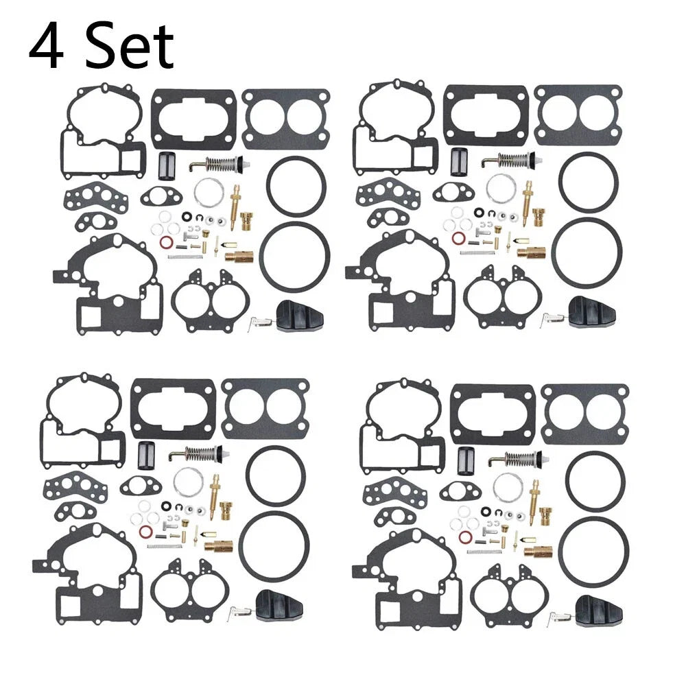 4X Carburetor Repair Kit for Mercruiser 3.0L 4.3L 5.0L 5.7L