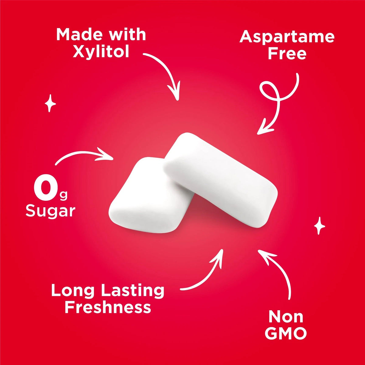PUR Gum Aspartame Free Chewing Gum Natural Cinnamon (100% Xylitol)