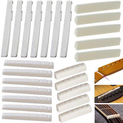 Slotted Bone Nut Block for Acoustic Guitar (Wholesale)