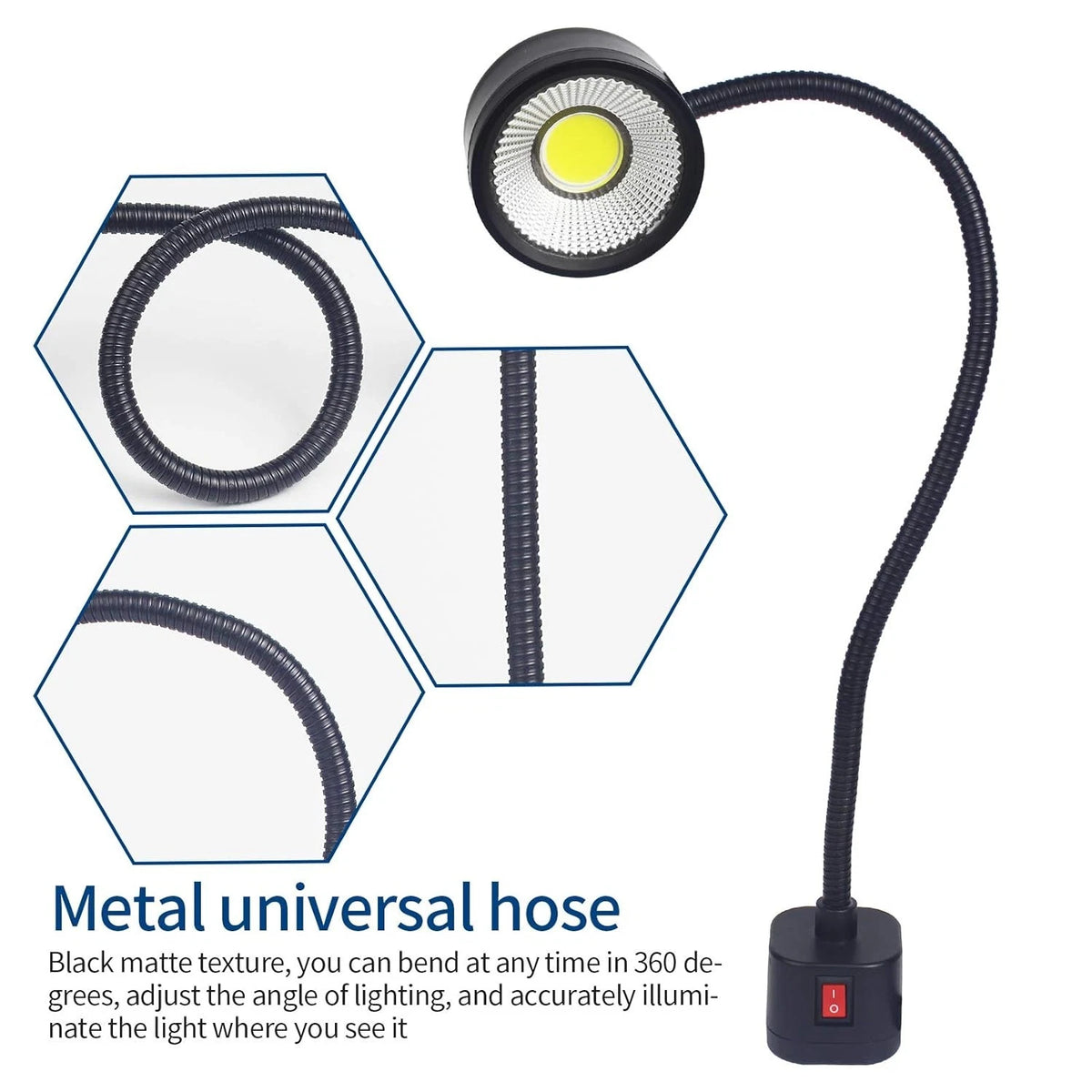 LED Magnetic Work Light 300mm Flexible Gooseneck 500 Lumens for SE