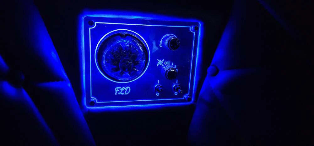 AC Control Panel Frame for FLD Sleeper (13098993500266) - Green LED Lights