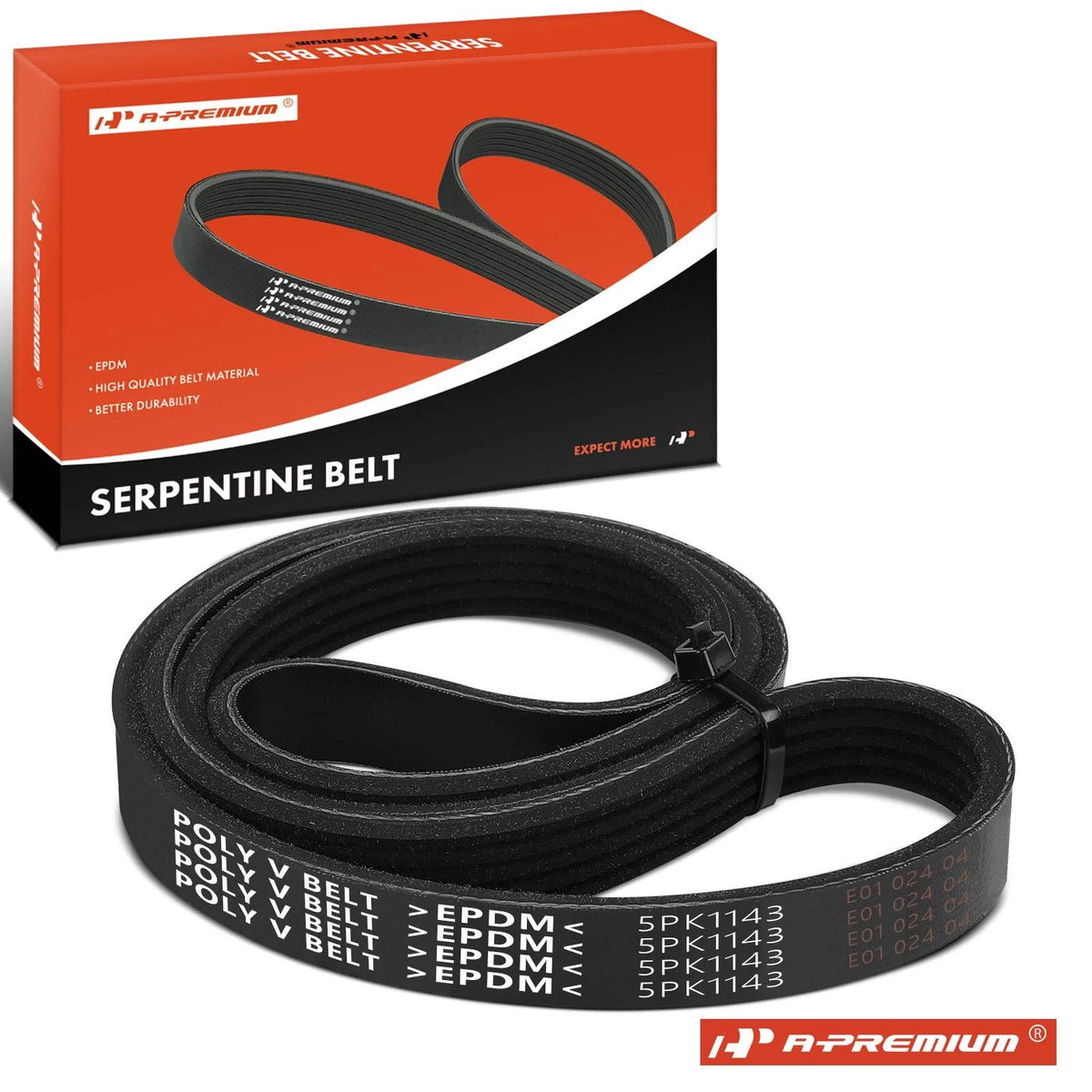 Serpentine Belt for Chevy Camaro (1985–1986) 5PK1148, K050450