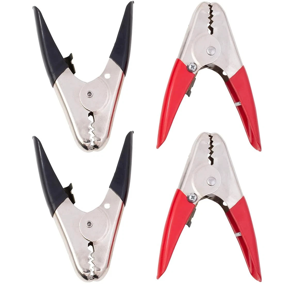 Set of 4 Heavy Duty Battery Jumper Cable Clamps 1100A Capacity