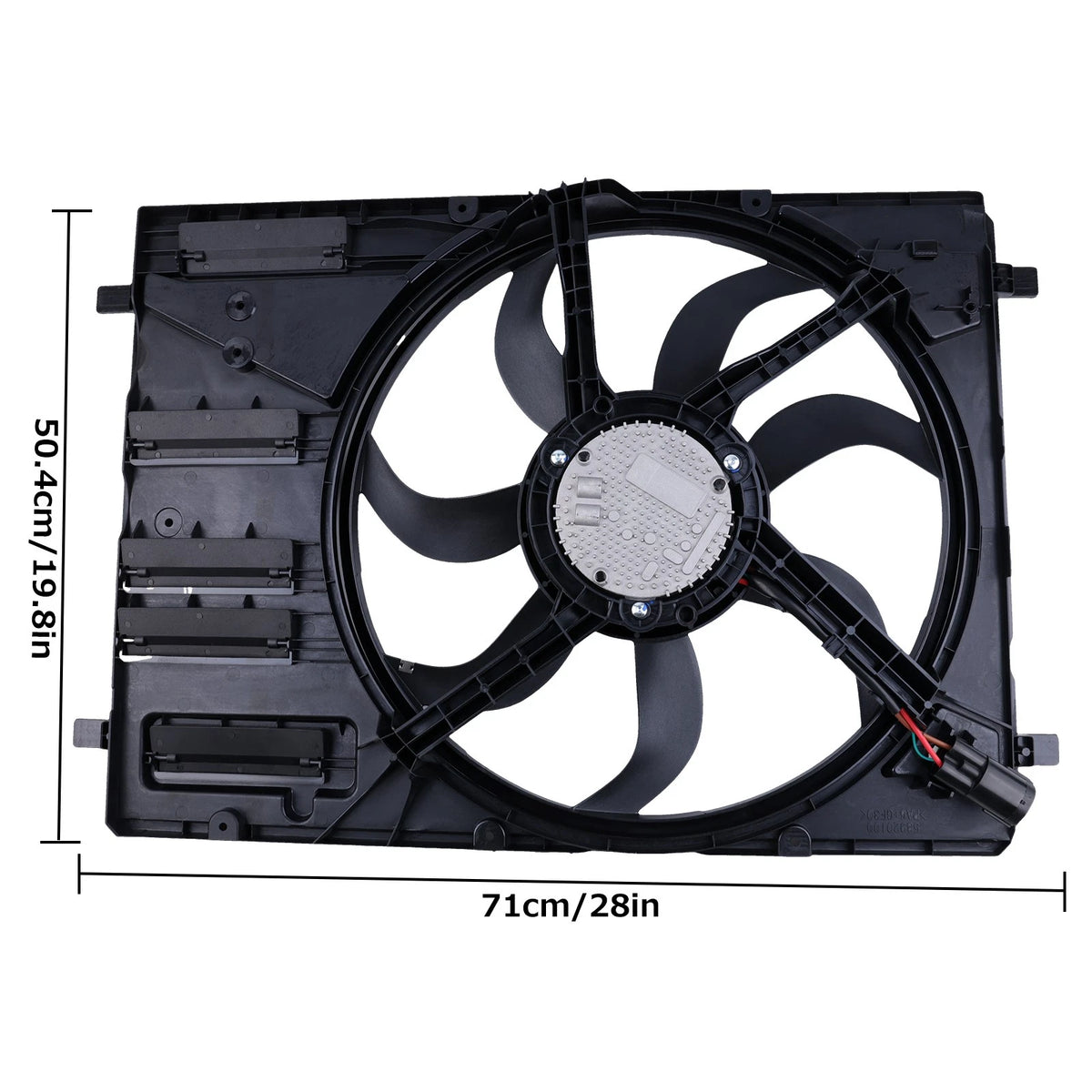 Radiator & Condenser Cooling Fan Assembly for Ford Bronco Sport (2021–2022) 624970, LX6Z 8C607 D, FO3115237