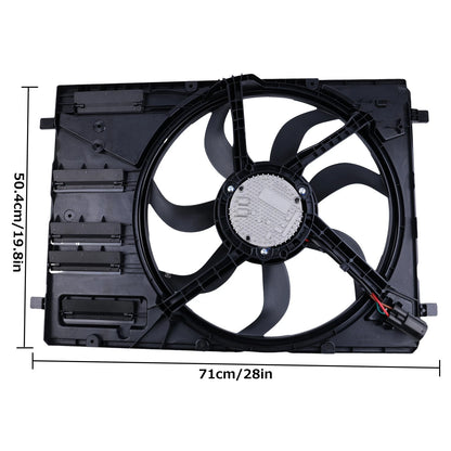 Radiator & Condenser Cooling Fan Assembly for Ford Bronco Sport (2021–2022) 624970, LX6Z 8C607 D, FO3115237