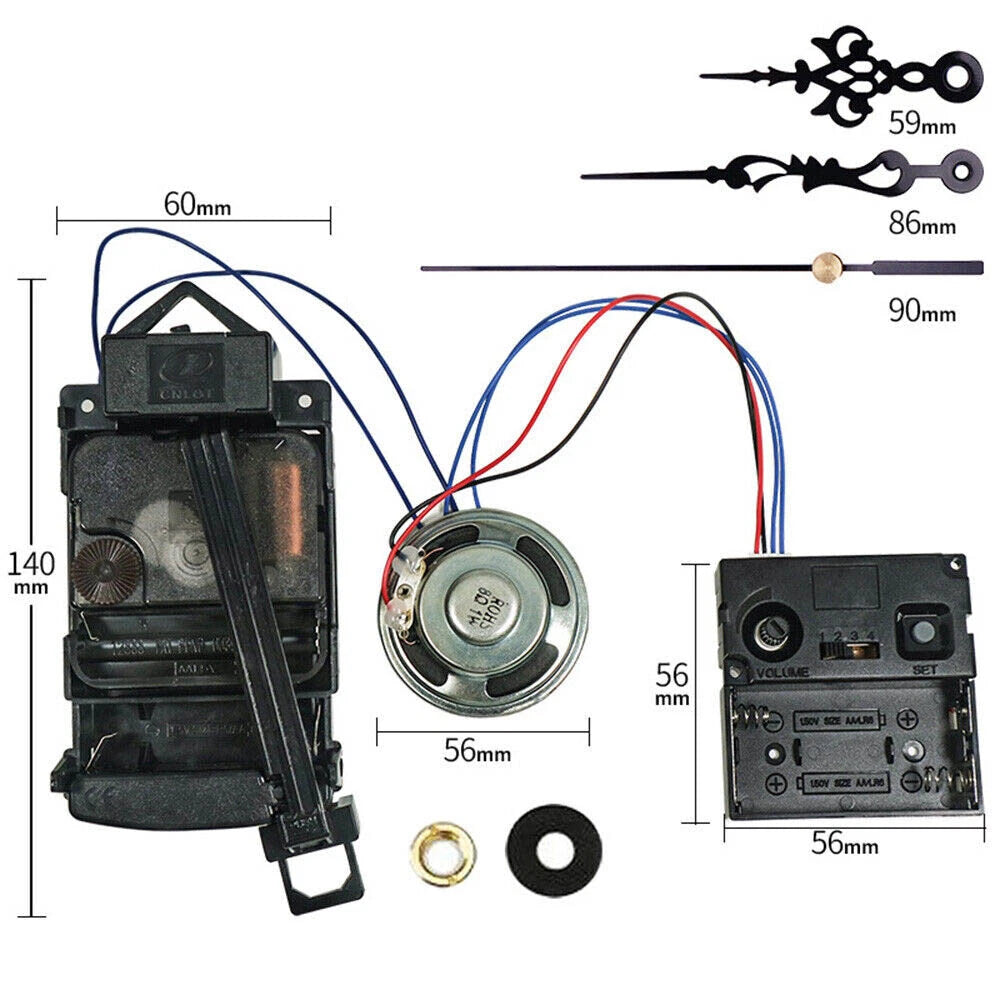 DIY Quartz Wall Clock Swing Mechanism Repair Kit