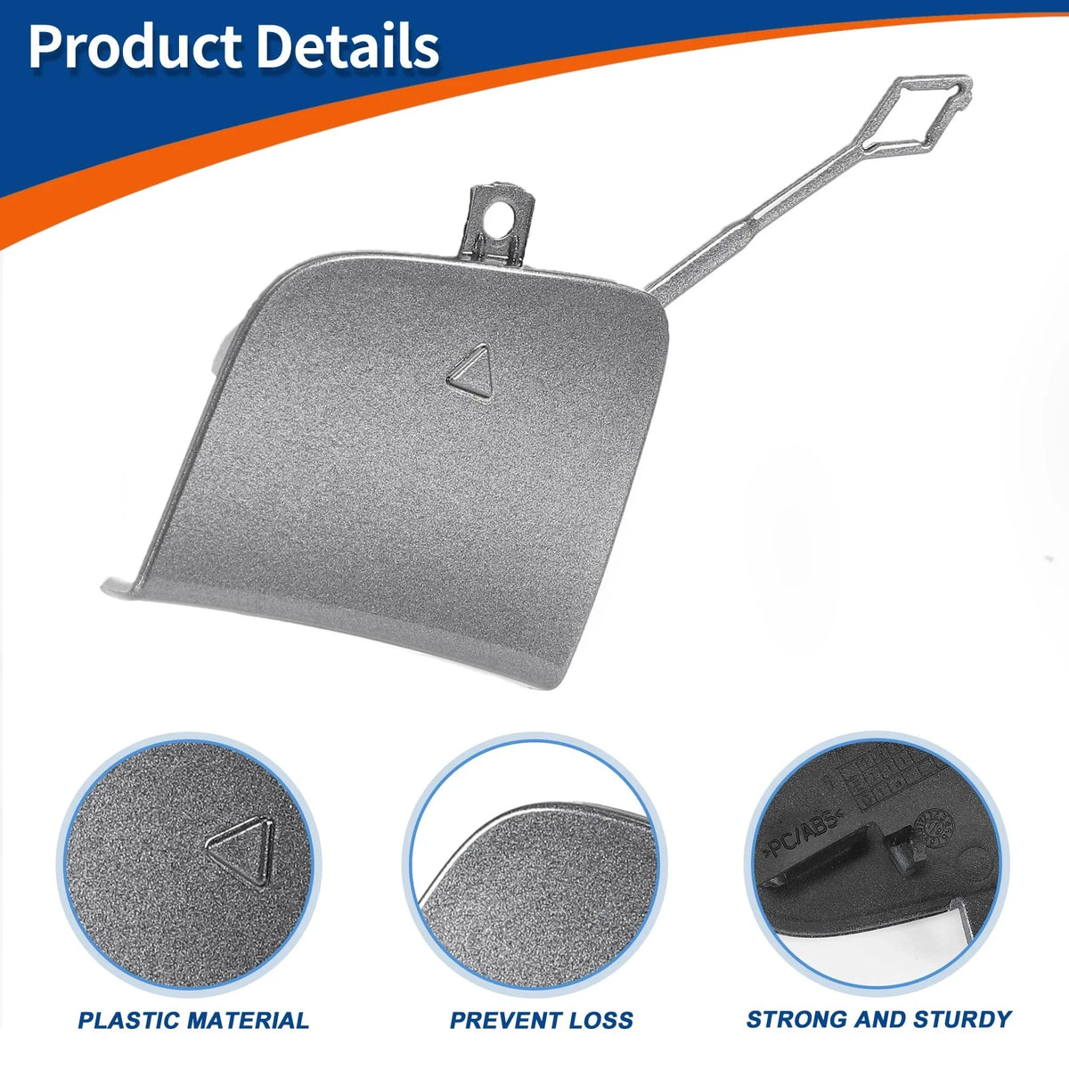 Tow Hook Cover for Mercedes-Benz A Class (2013–2018) No.A1778856500 Gray