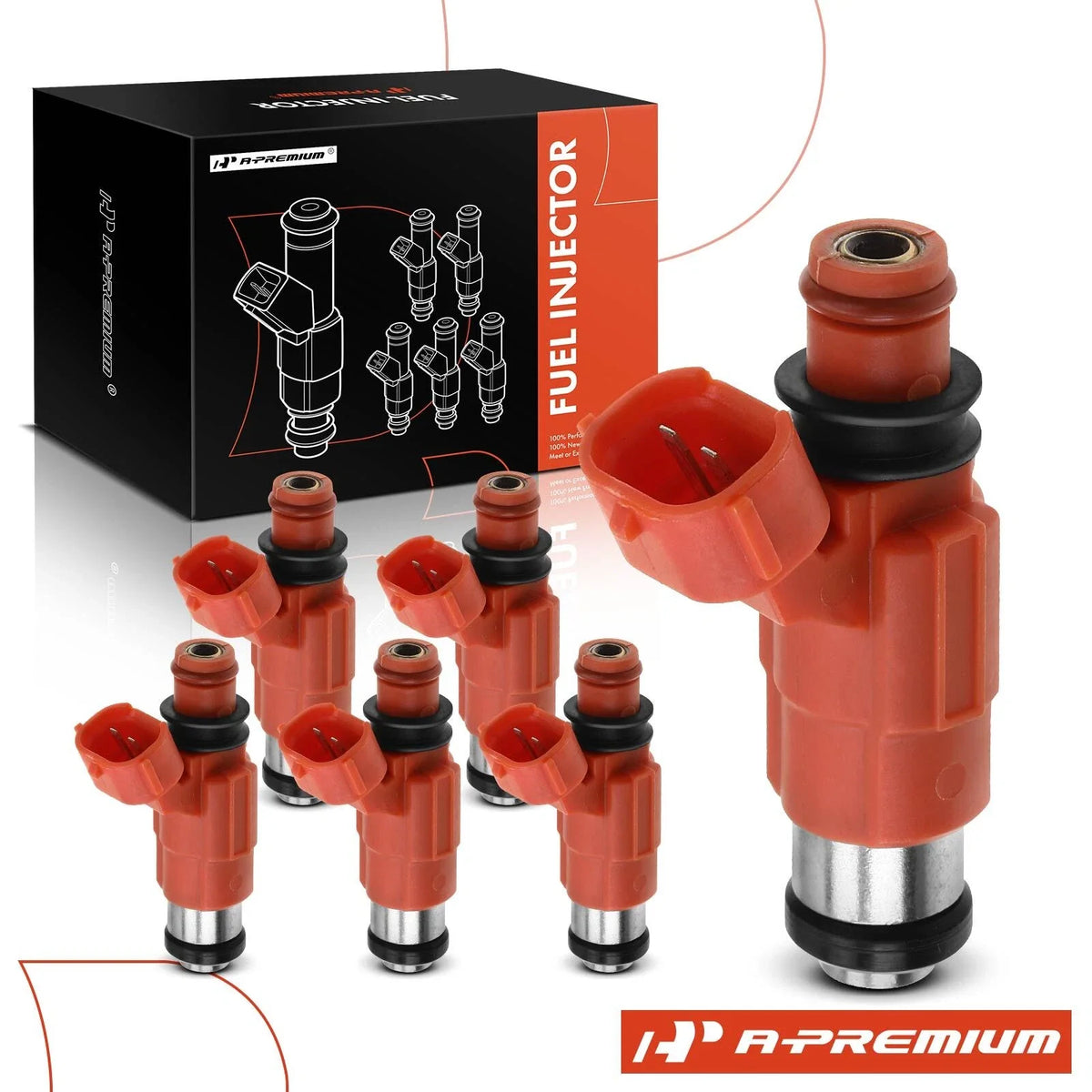 6x Fuel Injector for Chrysler Sebring, Dodge Stratus (2001–2005)