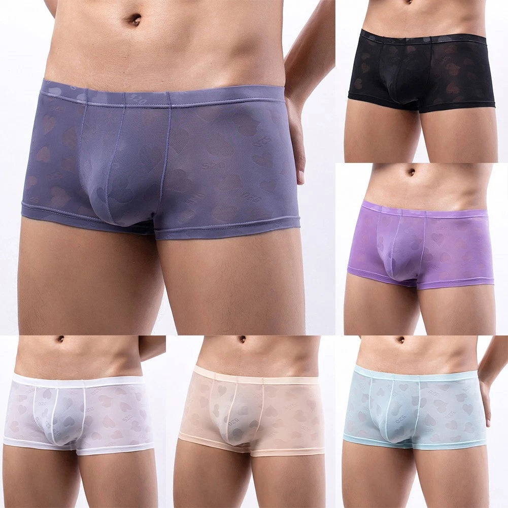 Stylish Mesh Boxers Shorts for Men - Pouch Briefs Underwear Collection