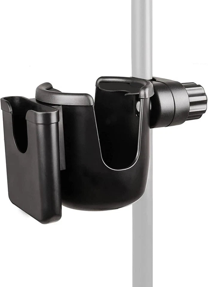2X Mic Stand Cup Holder with Phone Holder for Universal Use